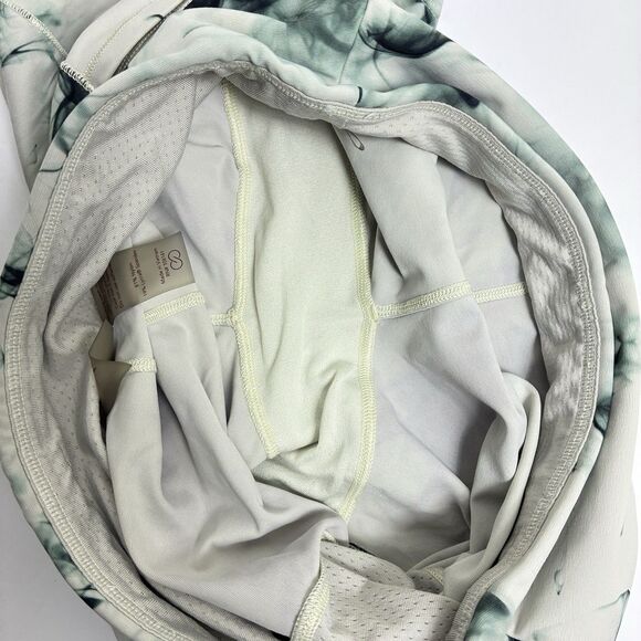 Calia Stay Powerful Biker Athletic Shorts Marble White Sz M Gym Workout Runner - Picture 4 of 7